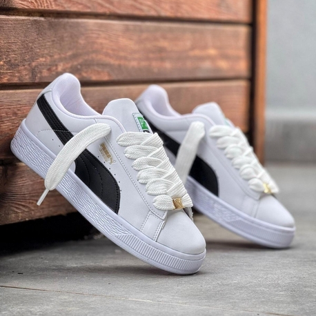   Puma Beyaz-Siyah  Süet Sneaker – Klasik & Güçlü Duruş 36-40