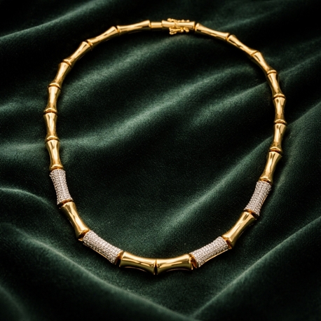 Bamboo Luxe Gold Kolye