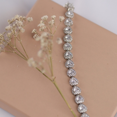 Zirkon Taşlı Silver Bileklik