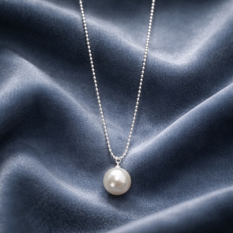 İnci Tanesi Silver Kolye
