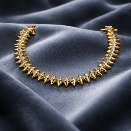 14k Gold kaplama Shield Bileklik