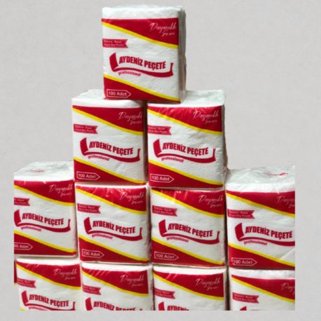 Kare Peçete Ekonomik Servis Peçete 50 Paket 100lü 5000 Adet 