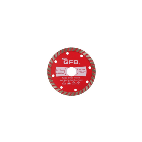 Gfb Turbo Elmas Mermer Granit Kesici Disk 1115 mm