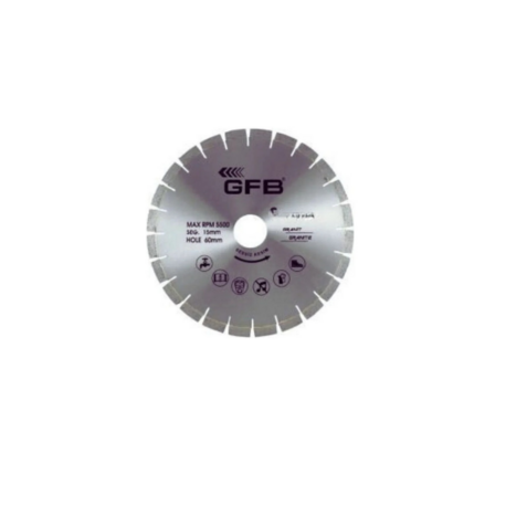 Granit Kesme Testere Lazer Kaynaklı (Sessiz Kesim 350 x 60 - 40*3.3*15mm