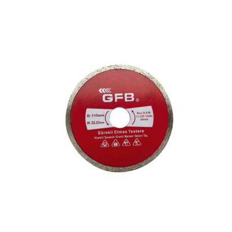 Sürekli Turbo Elmas Mermer - Granit Kesic 115 mm