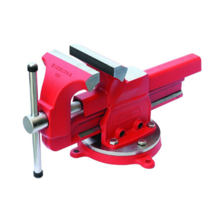 İzeltaş 7400000125 Sabit Mengene, Kırmızı, 125 mm