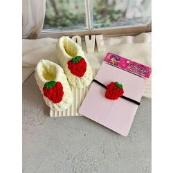 Bebek patiği ve bandana seti 