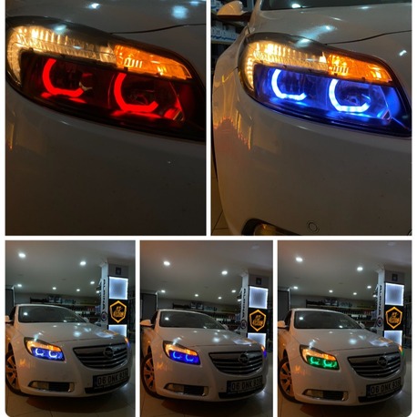 OPEL İNSİGNİA / 4LÜ L TİP ANGEL SETİ 64 RENK TELEFON KONTROLLÜ
