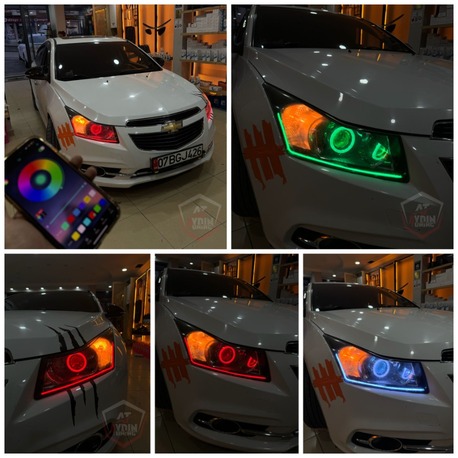 CHEVROLET CRUZE / O TİP ANGEL SETİ 64 RENK TELEFON KONTROLLÜ