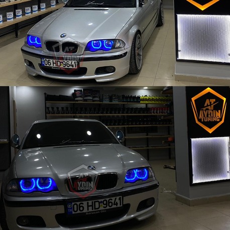 BMW E46 / 4LÜ U TİP ANGEL SETİ 64 RENK TELEFON KONTROLLÜ