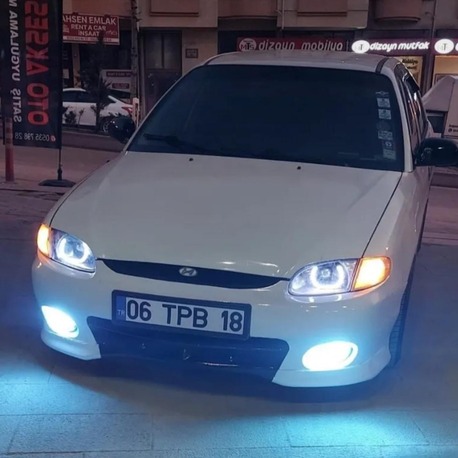 HYUNDAİ ACCENT YUMURTA KASA / U TİP ANGEL SETİ 64 RENK TELEFON KONTROLLÜ