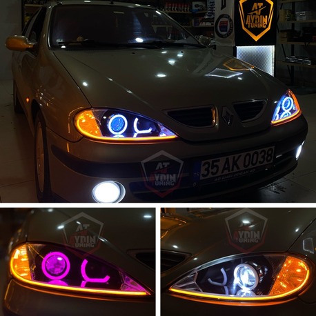 RENAULT MEGANE 1 / 4LÜ O + L TİP ANGEL SETİ 64 RENK TELEFON KONTROLLÜ