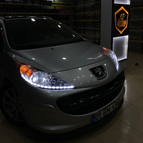 FAR İÇİ KRİSTAL LED 16 LEDLİ TELLİ SELAMLAMALI VE KAYAR SİNYALLİ