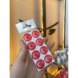 TÜRK BAYRAĞI DAMLA STİCKER 1 ADET