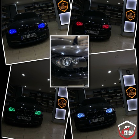 BMW 116 / 4LÜ O TİP ANGEL SETİ 64 RENK TELEFON KONTROLLÜ