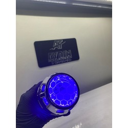 2,5 İN. Bİ-XENON MERCEK BAL PETEĞİ DESENLİ MAVİ ŞEYTAN GÖZLÜ