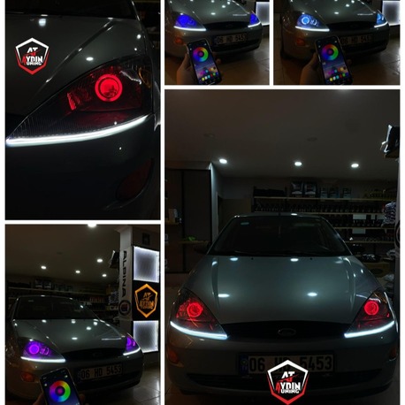FORD FOCUS 1 MAKYAJSIZ KASA / O TİP ANGEL SETİ 64 RENK TELEFON KONTROLLÜ