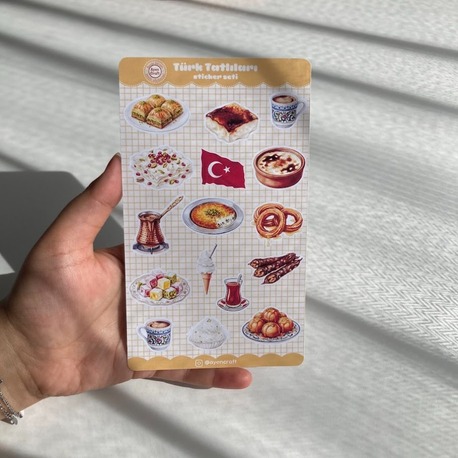 Türk Tatlıları Sticker Seti