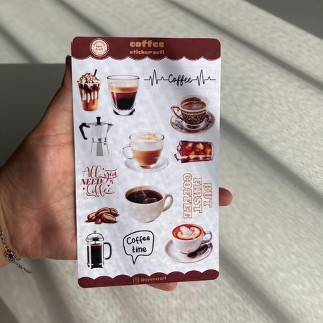 Coffee Sticker Seti