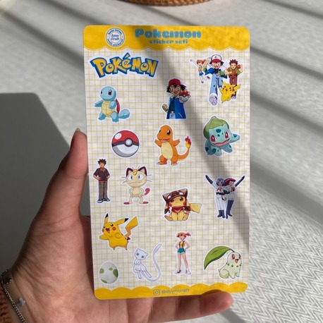 Pokemon Sticker Seti