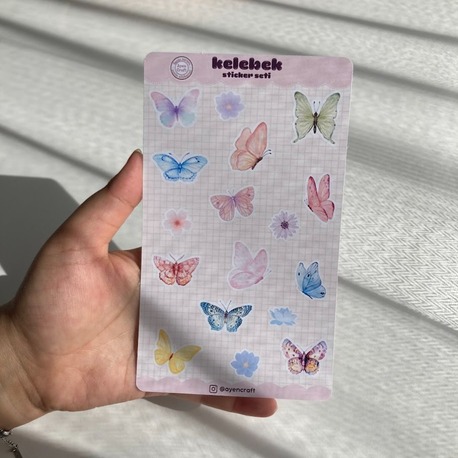 Kelebek Sticker Seti