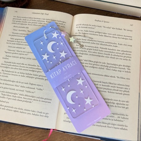 Galaksi Akrilik Kitap Ayracı