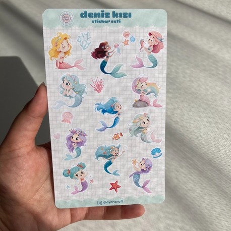 Deniz Kızı Sticker 