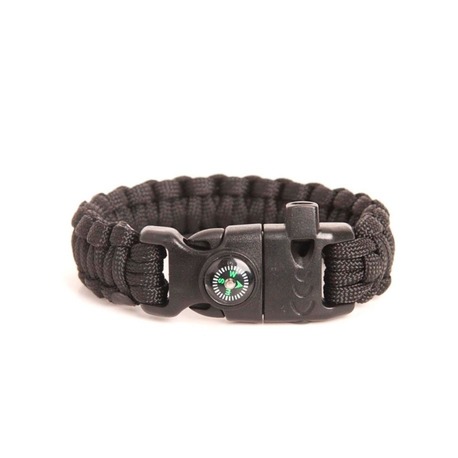 Paracord Hayatta Kalma Bilekliği - Siyah