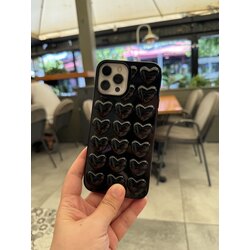 3D Black Kalpli kabartmalı model