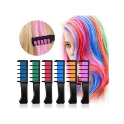 HAİRCHALK MİNİ TARAKLI SAÇ TEBEŞİRİ SETİ ( 6 LI SET )