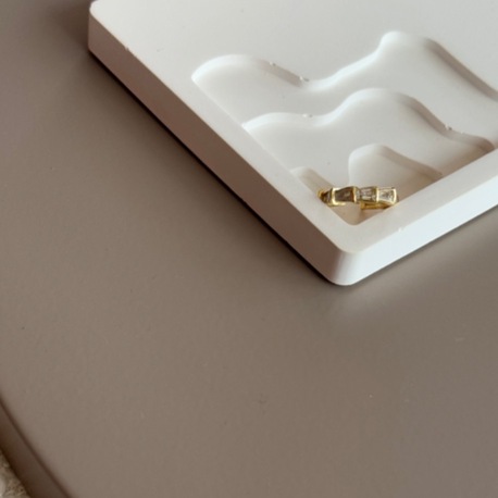 Çelik Gold Taşlı Earcuff