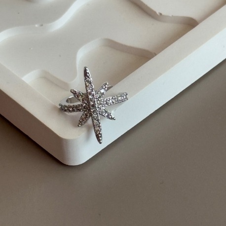 Çelik Silver Yıldız Earcuff