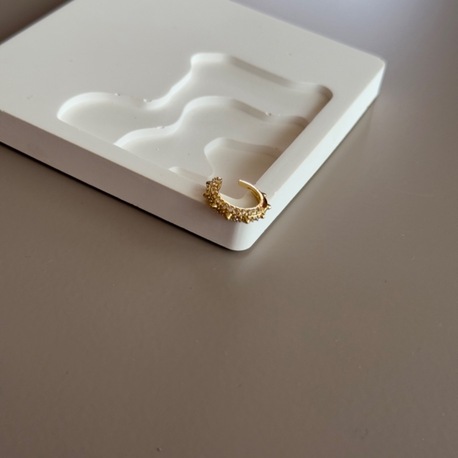 Çelik Gold Taşlı Earcuff