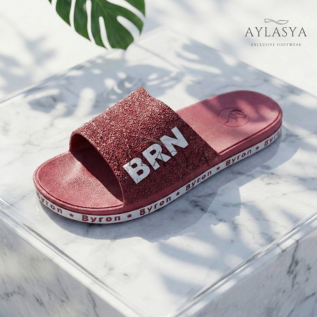 Byron Bordo Unisex Kaydırmaz Taban Terlik