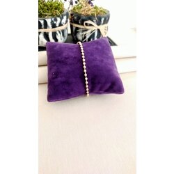 Sıralı Top Rodyum Bileklik