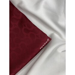 Bloom Desen İpeksi Pamuk Jakar Şal Bordo