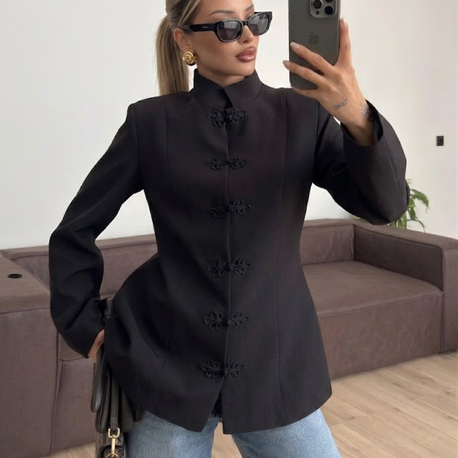 Vatkalı astarlı double ceket 
