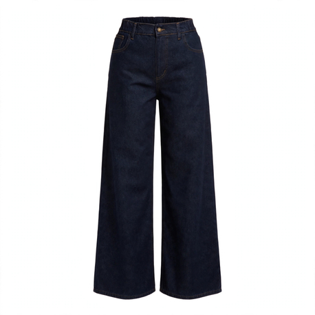 Lacivert Beli Lastikli Tensel Jean