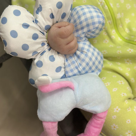 Peluş simit toka
