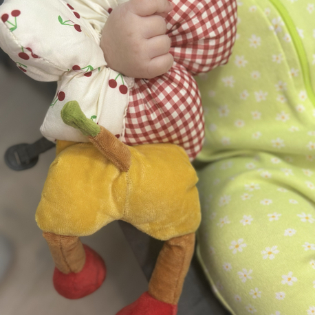 Peluş simit toka
