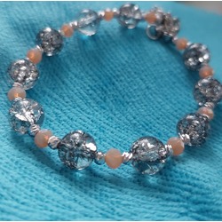 Bileklik Gri Necef Taşı/Bracelet Grey Najaf Satone