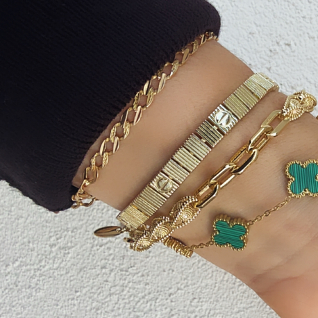 Cartier bileklik ataç modelimiz vintage yeşil bileklik  