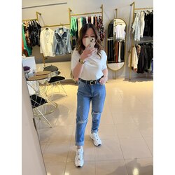 Poema Yırtık Mom Jean