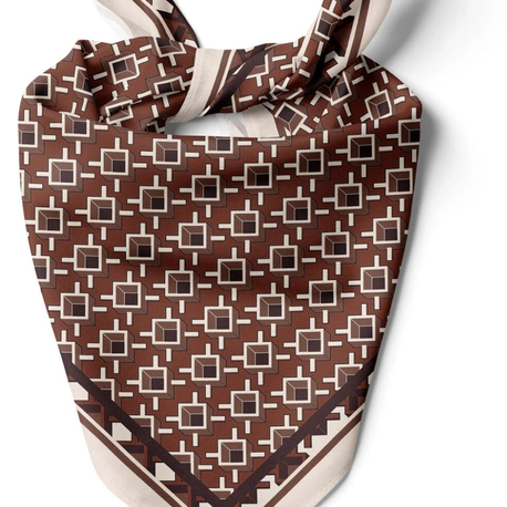 Kanvas Patlaması Desen 70x70 cm Bandana /Fular