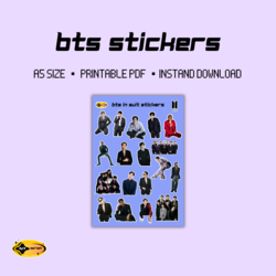 BTS In Suit Stickers