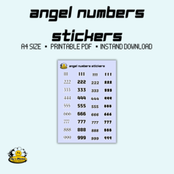 Angels Numbers Stickers