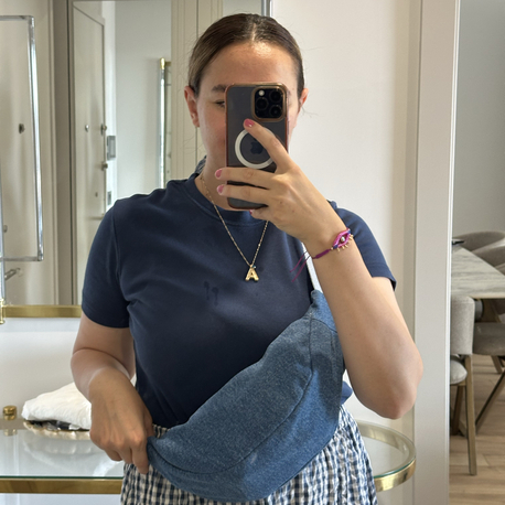 Denim moon bag 