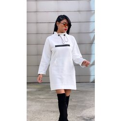 beyaz içi polarlı sweatshirt 