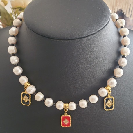 Fısıltı İnci ve Spinel Takı Seti