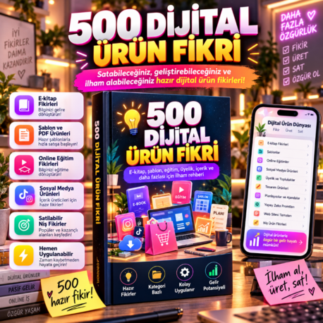 500 DİJİTAL ÜRÜN FİKRİ
